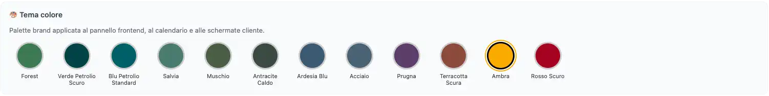 Scelta del colore principale per fisiolink